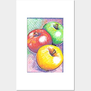 Multicolored apples Posters and Art